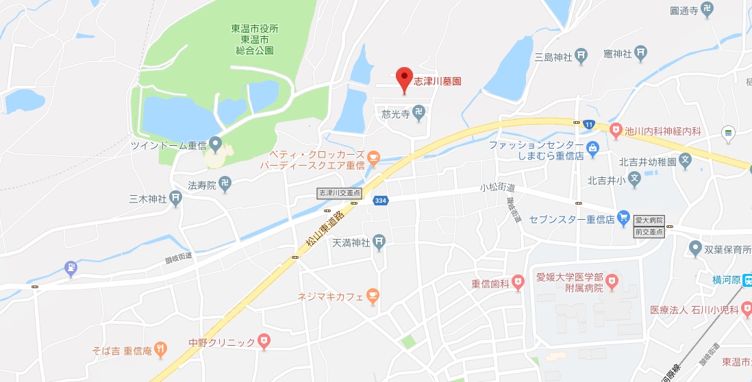 志津川墓園地図