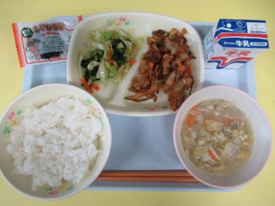 4月10日(金曜日)の給食
