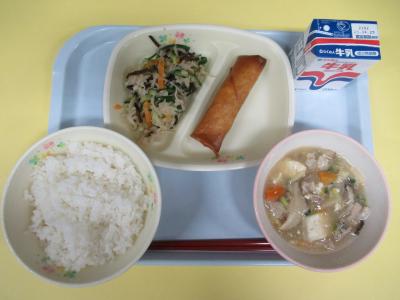 4月15日(火曜日)の給食
