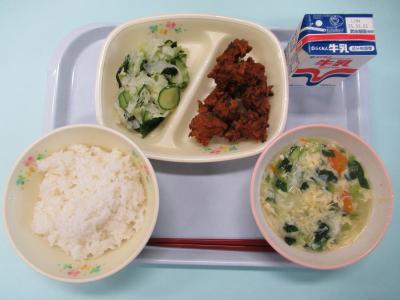 9月11日(木曜日)の給食