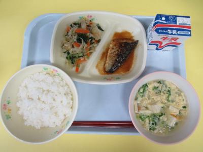 10月9日(木曜日)の給食