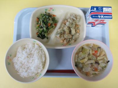10月14日(火曜日)の給食