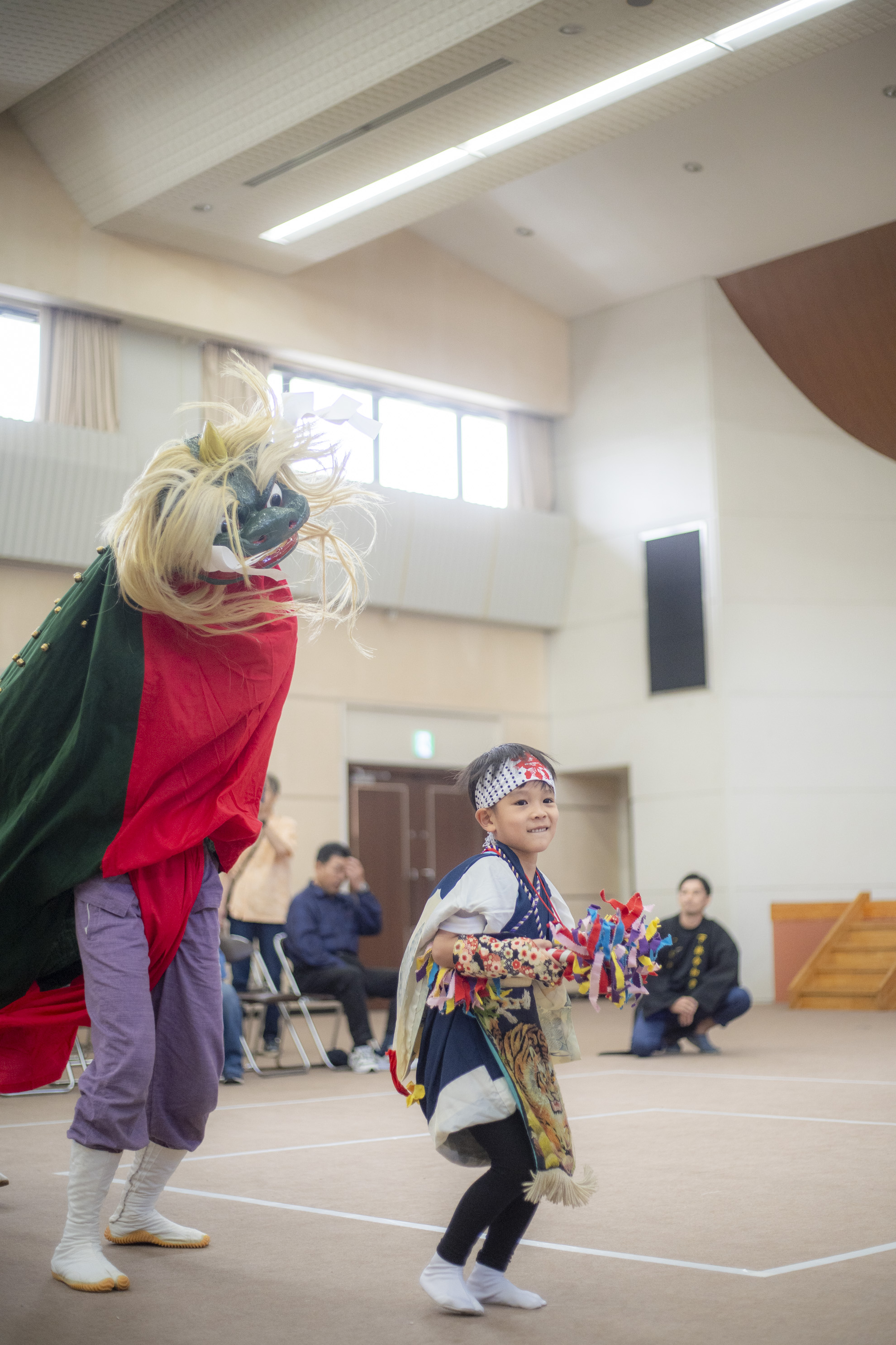 獅子と子供