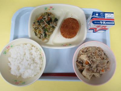 10月27日(月曜日)の給食