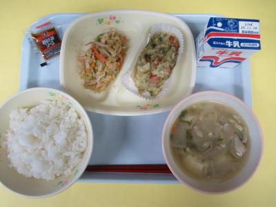 10月28日(火曜日)の給食