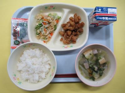 10月30日(木曜日)の給食