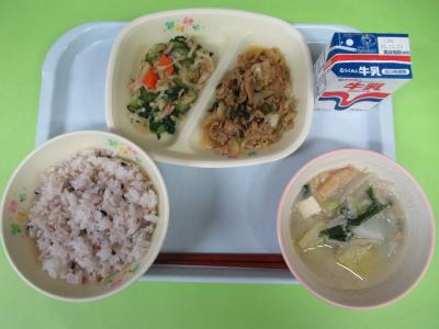 11月12日(水曜日)の給食