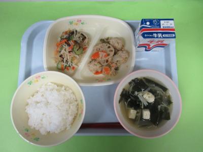 11月20日(木曜日)の給食