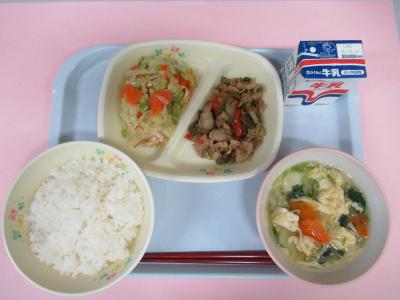 12月1日(月曜日)の給食