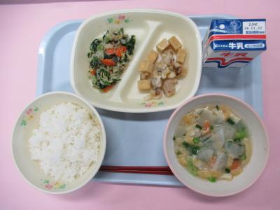 12月22日(月曜日)の給食