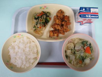 1月22日(木曜日)の給食