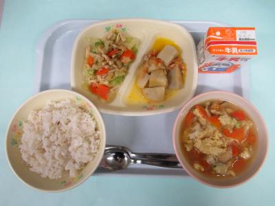1月27日(火曜日)の給食