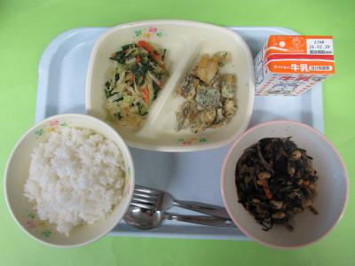 2月17日(火曜日)の給食
