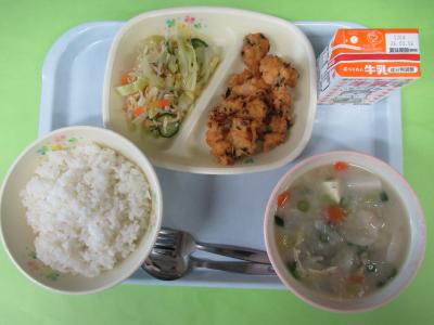 2月24日(火曜日)の給食