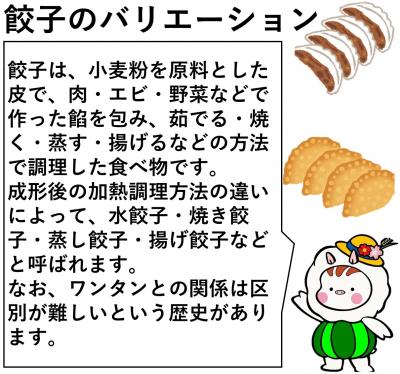 餃子のバリエーション