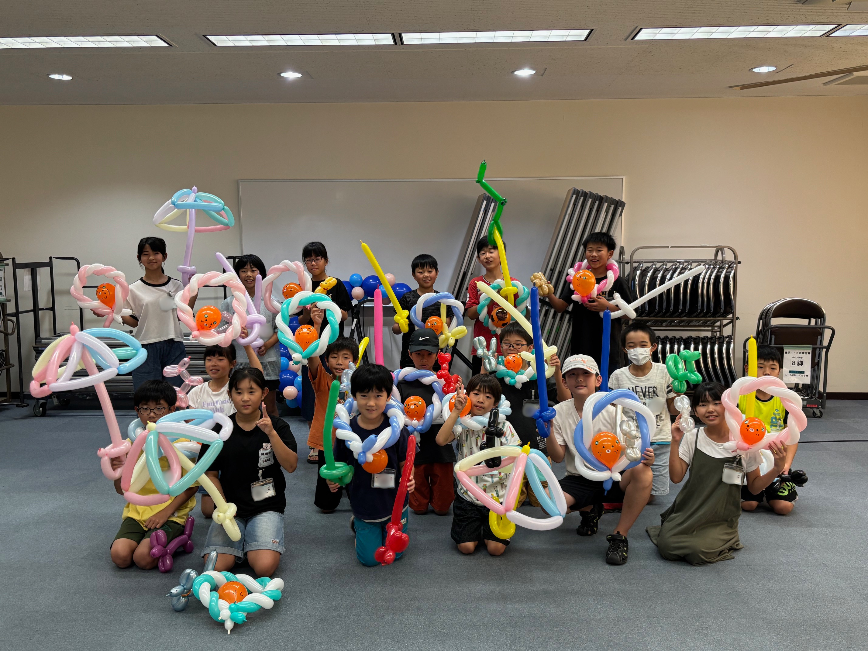 バルーンアート教室写真