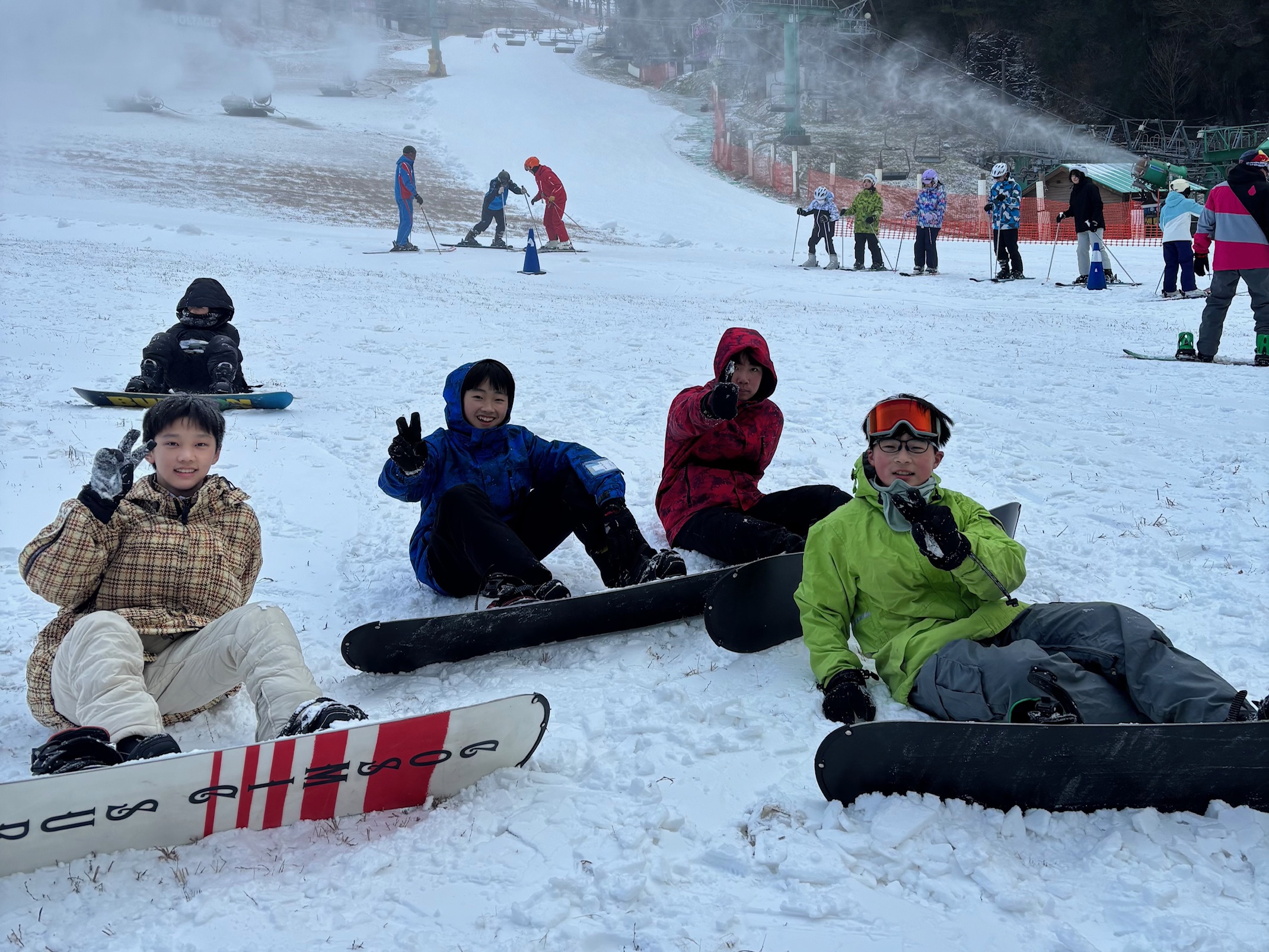 スキー・スノボ体験写真