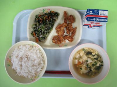 5月25日(月曜日)の給食