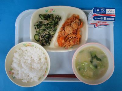 6月22日(月曜日)の給食
