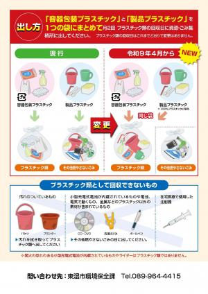 プラスチックの分別が変わります2
