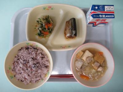 9月14日(月曜日)の給食