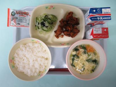 9月15日(火曜日)の給食