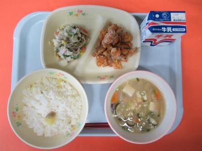 10月1日(木曜日)の給食