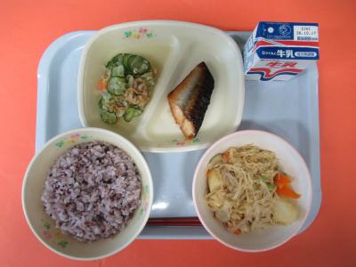 10月6日(火曜日)の給食