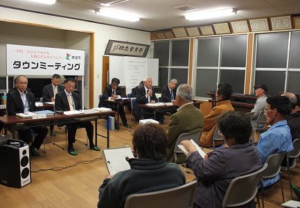 土谷区タウンミーティングの写真