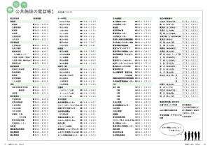 広報とうおん2021年4月号公共施設の電話帳