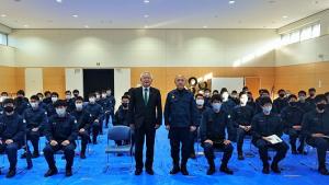機動隊員の皆様との写真