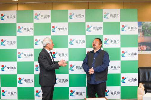 談話写真