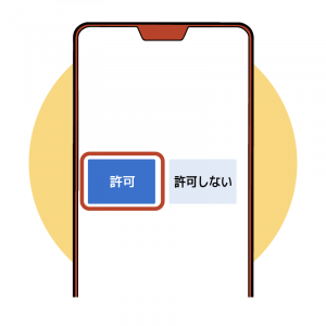 ライブ119の許可を伺う画像